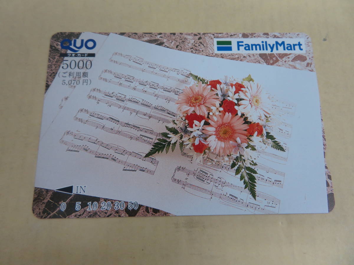 新品 La85 75 未使用 送料無料 クオカード 5000円 ファミリーマート の落札情報詳細 ヤフオク落札価格情報 オークフリー スマートフォン版