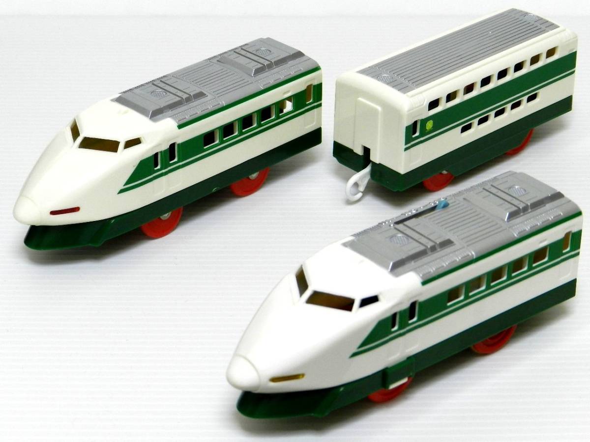 プラレール 100系新幹線 200系東北新幹線 2編成6両セットの落札情報