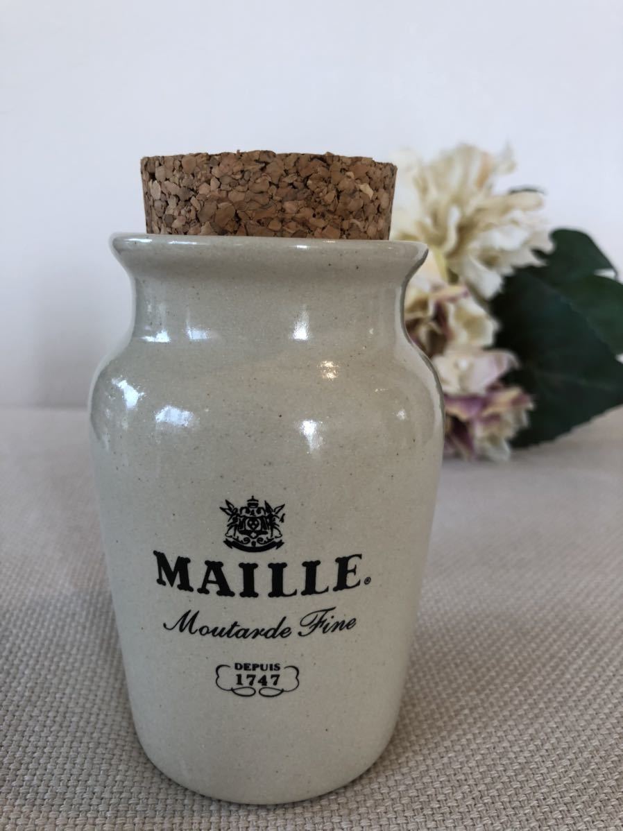 即決有☆パリで購入☆MAILLEマイユのマスタード瓶/空き瓶 アンティーク