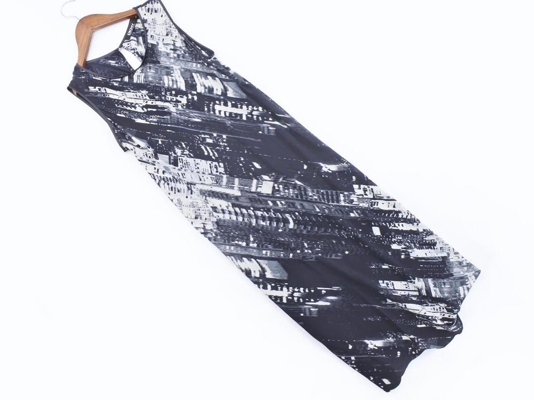 ネコポスok Dkny ダナキャランニューヨーク 総柄 ノースリーブ Iライン ワンピース Size6 白ｘ黒 Aeb5 の落札情報詳細 ヤフオク落札価格情報 オークフリー スマートフォン版