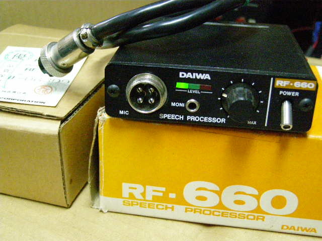 DAIWA 製品 RF-660 SPEECH PROCESSOR 八重洲無線対応4Pマイクの落札