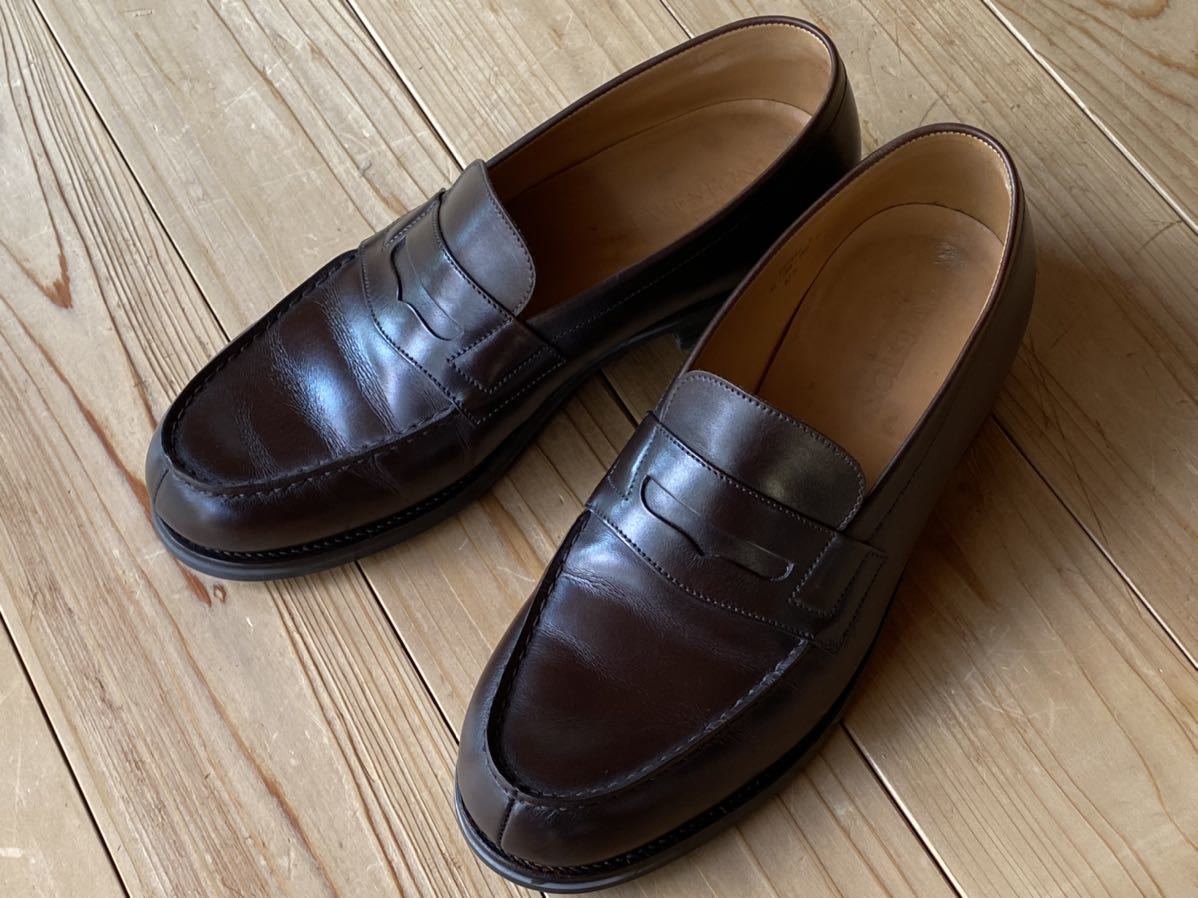 J.M.WESTON ローファー 180 6E チョコレートボックスカーフ 