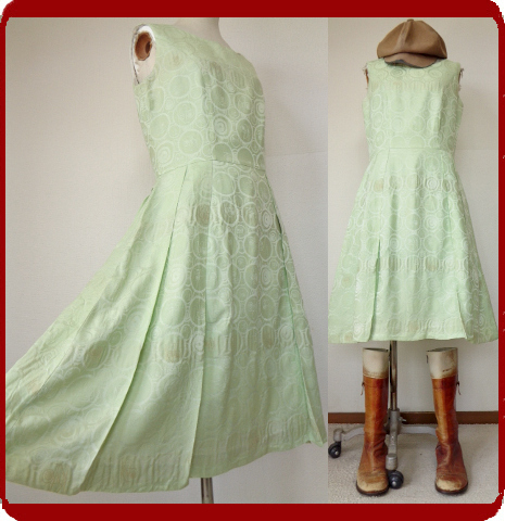 古着 レトロ Vintageパステルグリーンシンプルワンピ ワンピース70s60s70年代60年代80年代kenzoノースリ衣装クラシカルモダン の落札情報詳細 ヤフオク落札価格情報 オークフリー スマートフォン版
