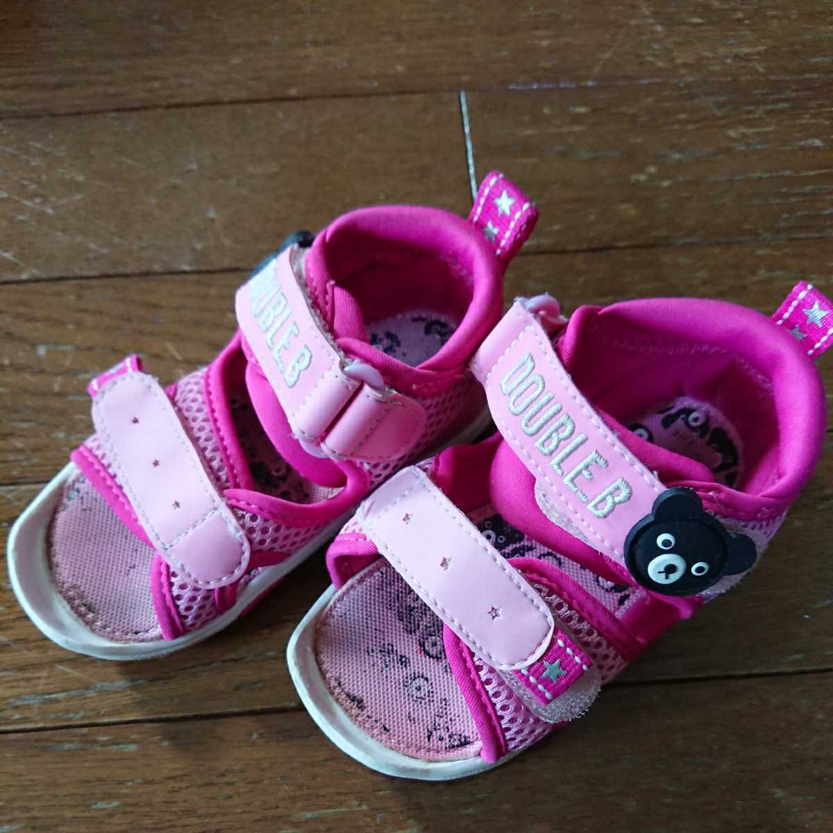 Miki House ダブルb ミキハウス サンダル キッズ 13 5cm 女の子 つま先ガード ガールズ ダブルラッセル ベビーサンダル 夏 プール の落札情報詳細 ヤフオク落札価格情報 オークフリー スマートフォン版