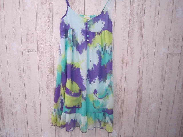 Dizzy 渋谷１０９ディジー ワンピース キャミソールワンピ カラフル 美品 グリーン系 送料１９８円 の落札情報詳細 ヤフオク落札価格情報 オークフリー スマートフォン版