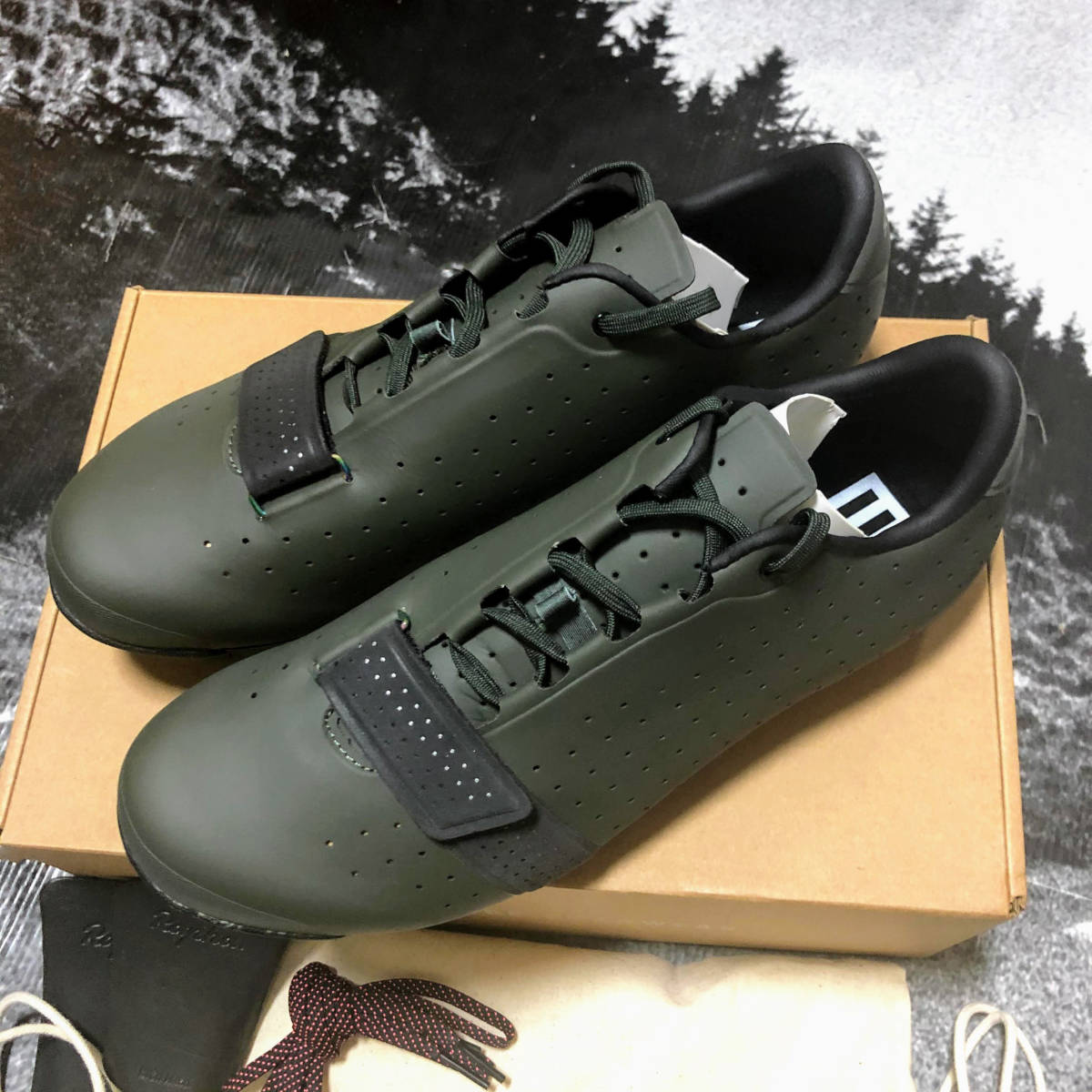 rapha ラファ エクスプロア シューズ ダークグリーン クラシック シューズ | Rapha