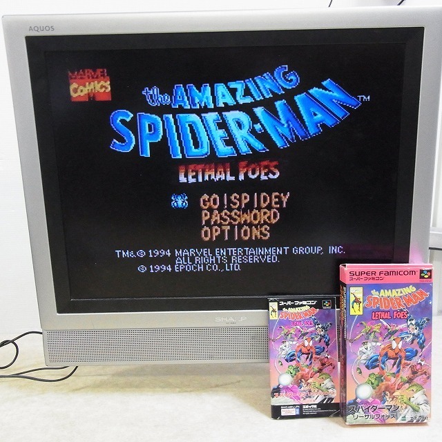 SFC スーファミ スパイダーマン リーサルフォーズ the AMAZING