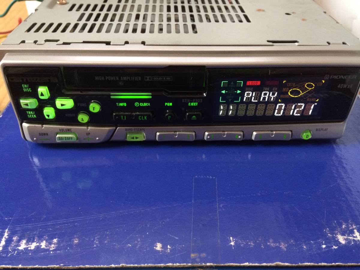 carrozzeria カロッツェリア 1DIN カセットデッキ アンプ KEH-P303