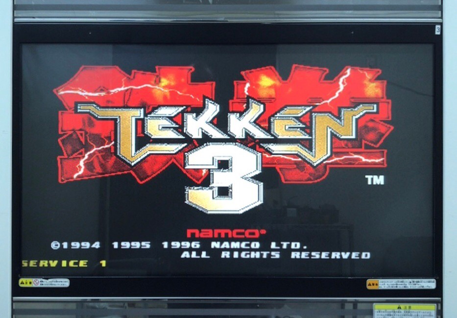 バンダイナムコ 鉄拳3 アーケード基板】 TEKKEN3 PCB、取説、POP2枚
