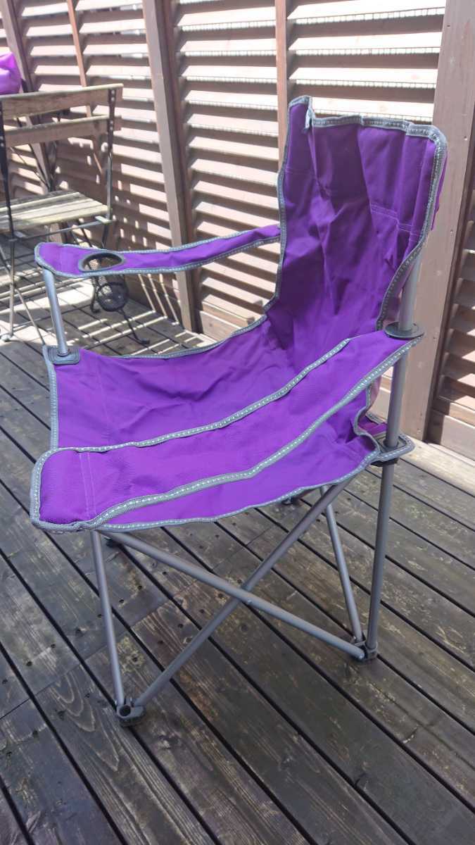 Camping Field キャンピングフィールド スチールアームレストチェア パープル 紫 アウトドア キャンプの落札情報詳細 - Yahoo オークション落札価格検索