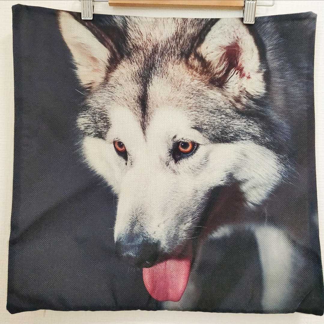 新品 新品未使用 送料無料 シベリアンハスキー ハスキー 狼犬 ウルフドッグ クッションカバー インテリア雑貨 犬 グッズ おしゃれ 黒 の落札情報詳細 ヤフオク落札価格情報 オークフリー スマートフォン版