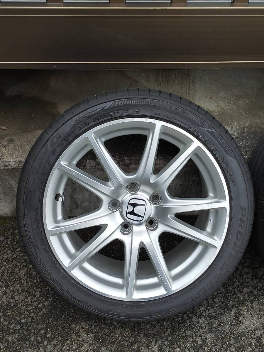 ホンダ S2000 純正ホイール 4本 215/45R17 245/40R17 7J 8.5j AP1 後期