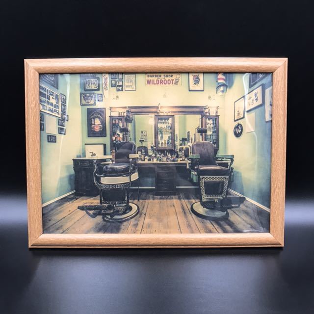 新品】Barber バーバー 床屋 ポスター アメリカ アンティーク ハサミ