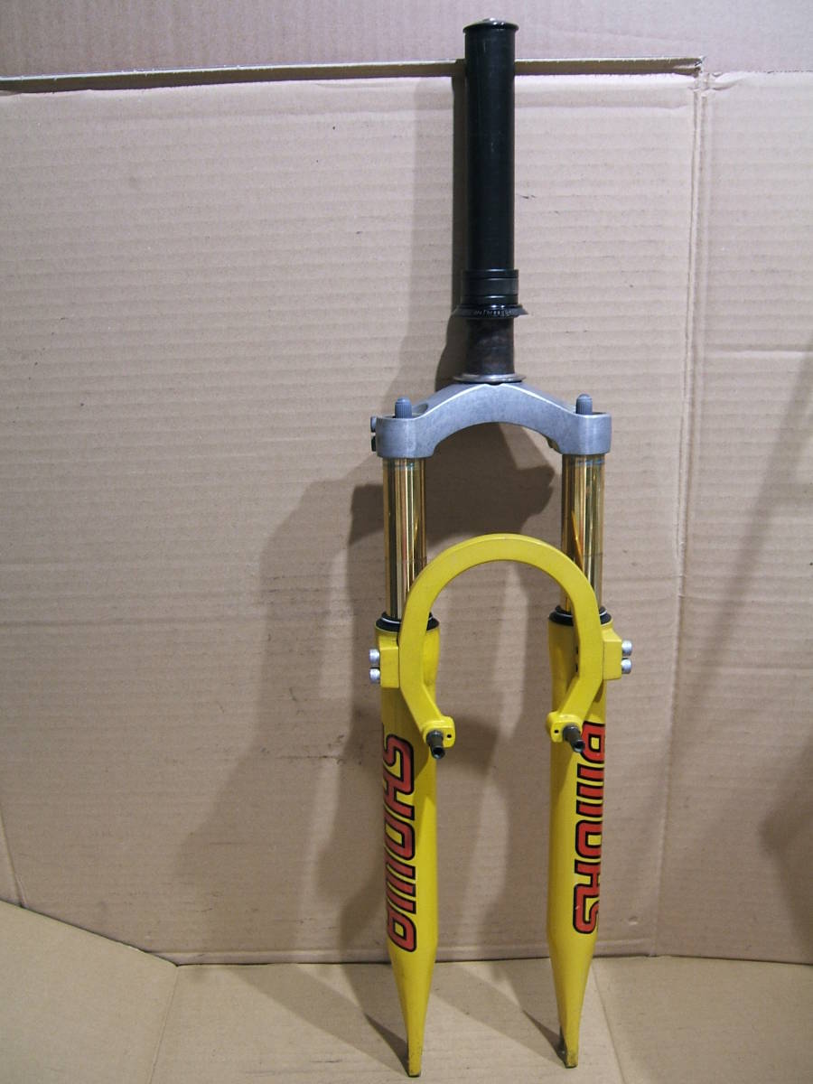 中古 26インチMTBサスペンション 自転車フロントフォーク SHOWA 動作品