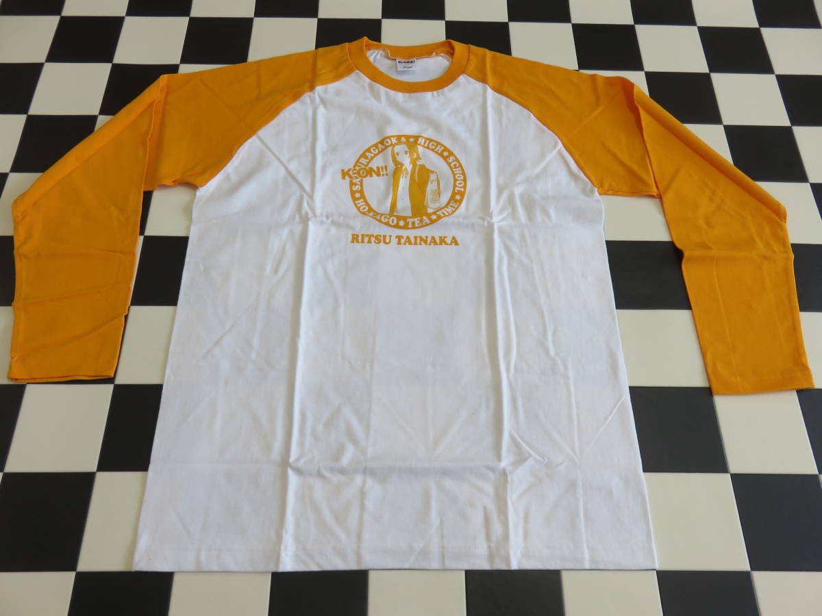 新品 ローソン けいおん 放課後tシャツ 長袖 白 橙 L す0480 未使用品 田井中律 キリン午後の紅茶キャンペーン の落札情報詳細 ヤフオク落札価格情報 オークフリー スマートフォン版