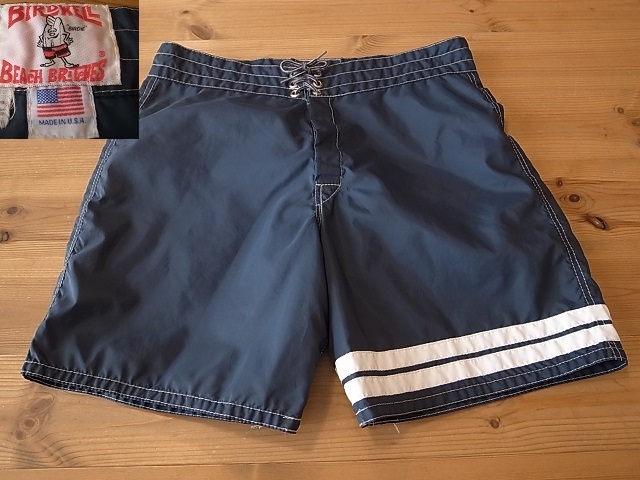 美品 USA製 BIRDWELL バードウェル ボードショーツ サーフトランクス