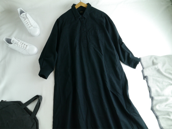 18aw Margaret Howell マーガレットハウエル Cotton Wool Oxford Lounge Wear シャツ ワンピース 黒 の落札情報詳細 ヤフオク落札価格情報 オークフリー スマートフォン版