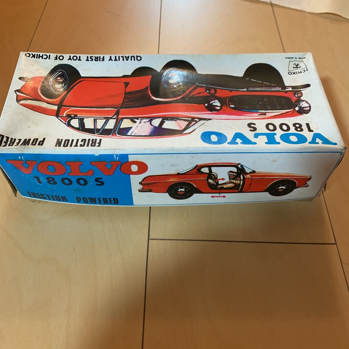 送料無料 イチコー ICHIKO ボルボ VOLVO 1800S ブリキ 当時物 昭和