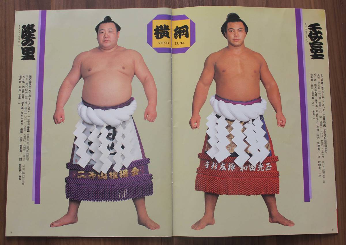 希少 力士 木製 大相撲 番付板番付表 千代の富士 朝潮 北尾 大乃国