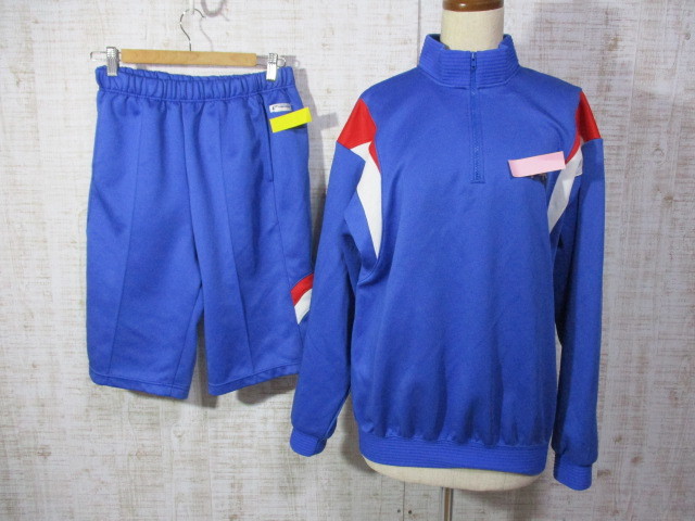 体操服★ユニチカメイト 学校ジャージ上着 ブルー×赤白 4L他計5点新品未使用品 体操服 ユニチカメイト 学校ジャージ上着 ブルー×赤白 4L 未使用