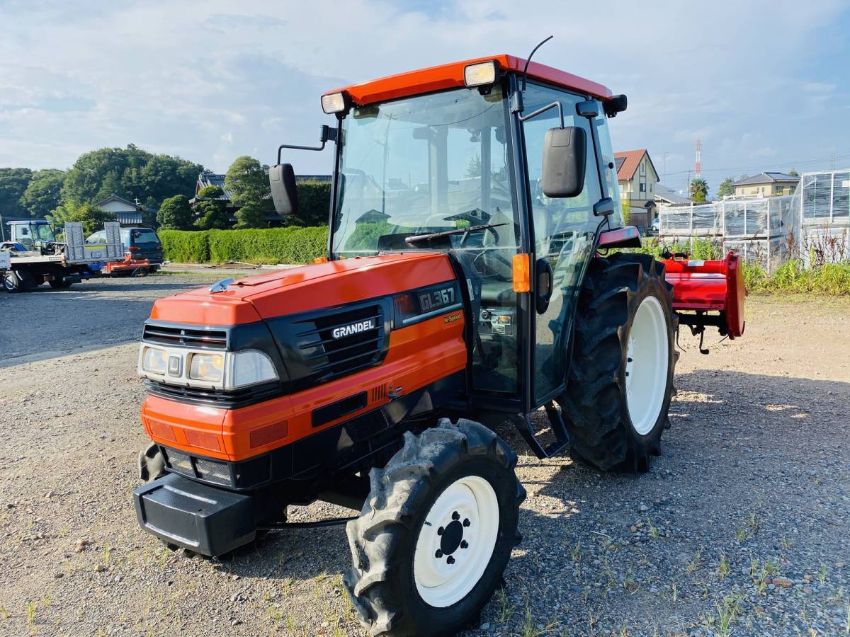 クボタトラクター GL367☆4WD☆36馬力 クボタRL200Gロータリー付き 