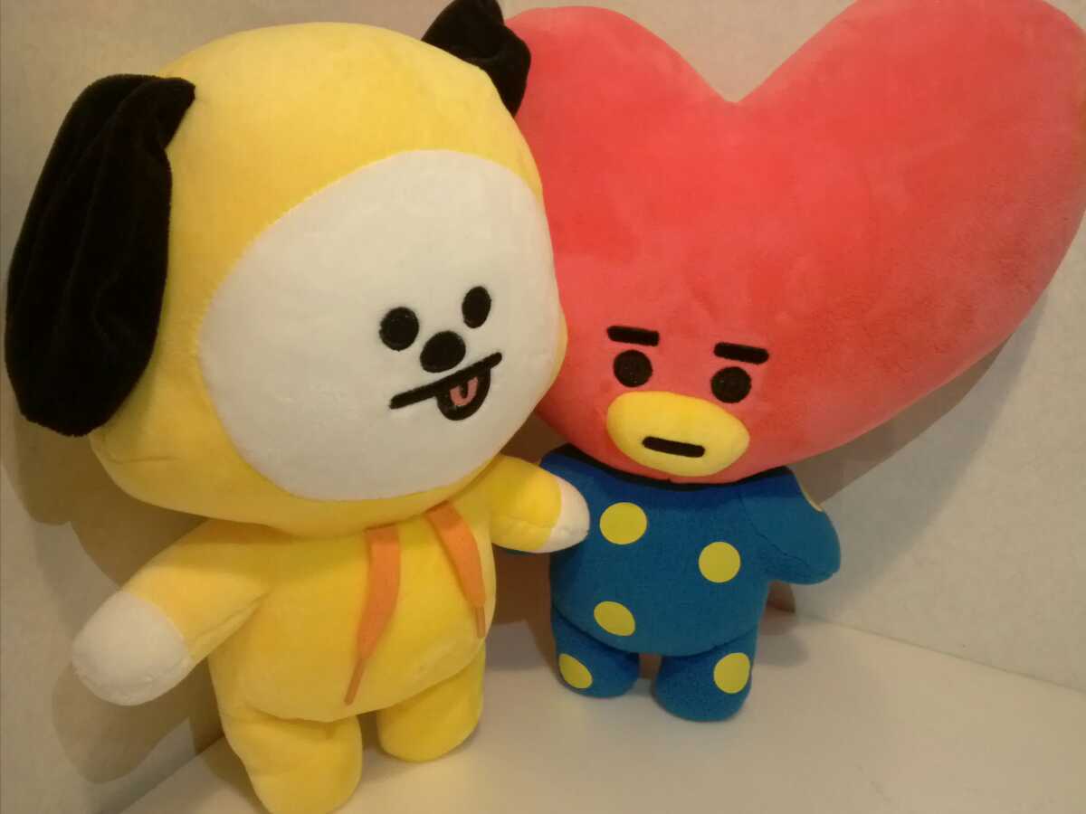 BT21 TATA CHIMMY TATA ぬいぐるみ セット ジミン テテ BTS ☆ BT21 ぬいぐるみセット 『CHIMMY』& 『TATA』ぬいぐるみ