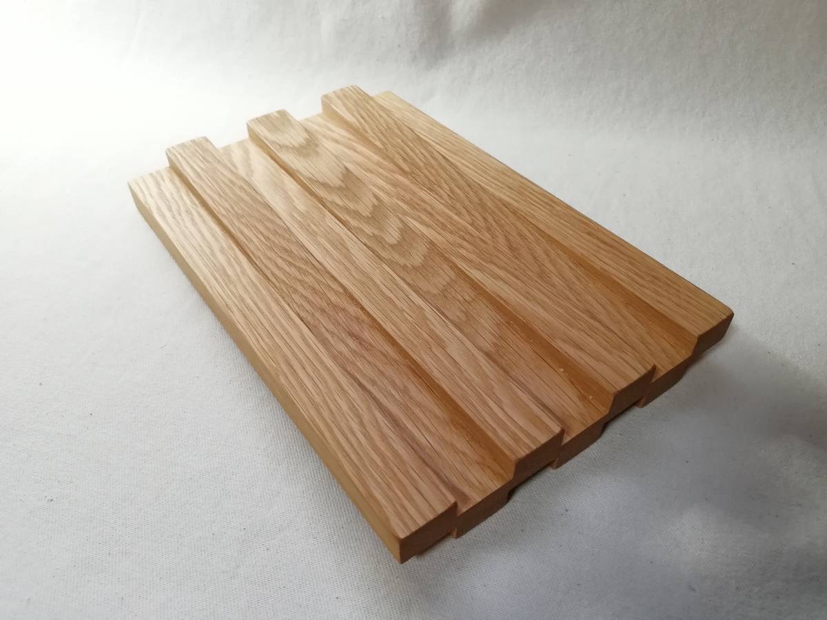 座椅子 ナラ材ヌメ革 ハンドメイド