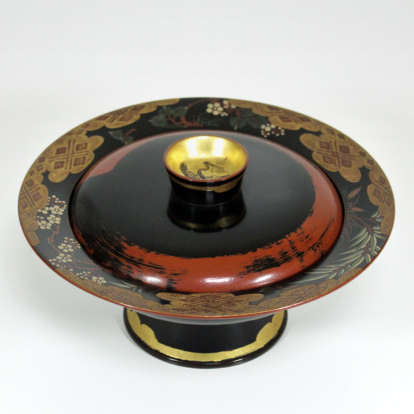 TAKIYA】人間国宝 蒔絵師 松田権六『 長生の器 』 川北良造識箱 名品