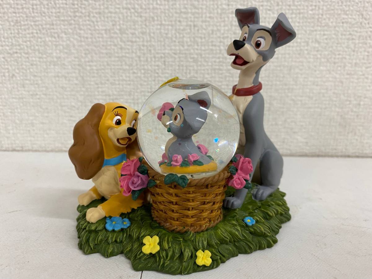 ディズニー わんわん物語 スノードーム フィギュア