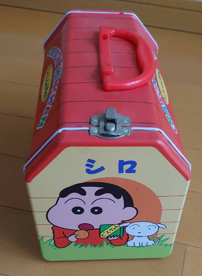 レトロ クレヨンしんちゃん 缶ケース バッグ カバン グッズ 当時物