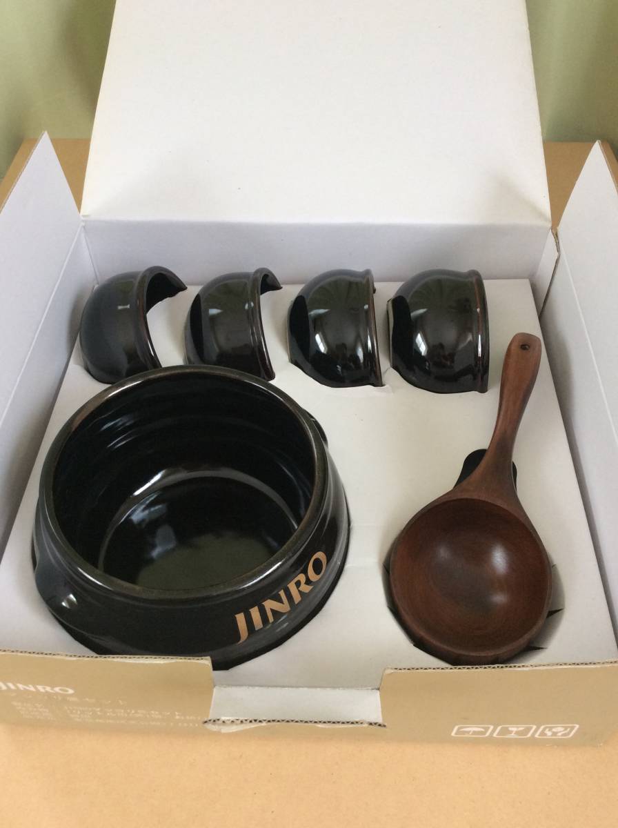 Y54m Jinro 1リットル用 2点セット かめ まとめ セット マッコリ甕 未使用 韓国 22秋冬新作 マッコリ甕