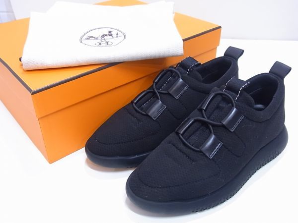 中古 エルメス Hermes スニーカー 靴 チーム メッシュ ラバー 黒 サイズ38 24 5cm相当 レディース メンズ 保存箱 保存袋付 の落札情報詳細 ヤフオク落札価格情報 オークフリー スマートフォン版