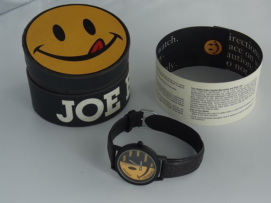 90s ファッション JOE BOXER スマイリーフェイス 時計