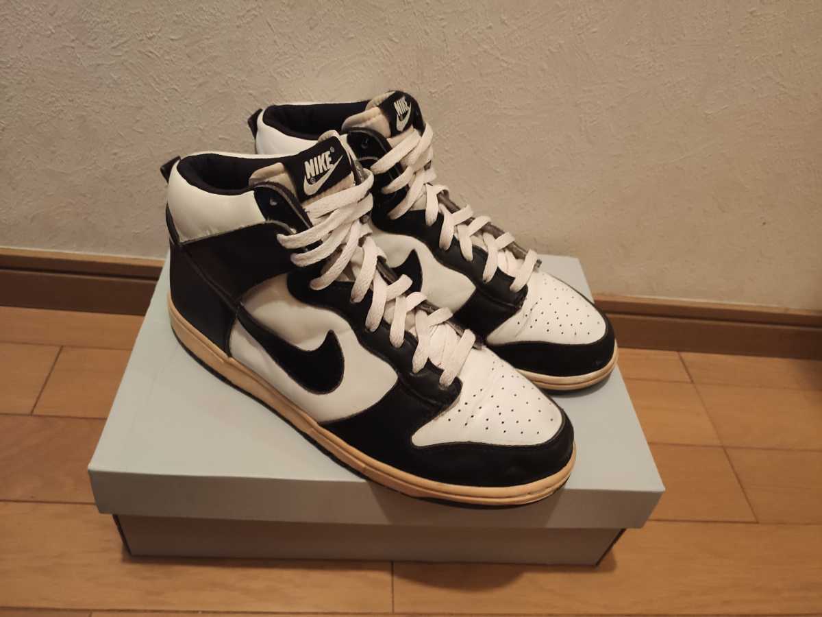中古 Nike Dunk High Vntgシリーズ 黒白 ナイキ ダンク Jordan の落札情報詳細 ヤフオク落札価格情報 オークフリー スマートフォン版