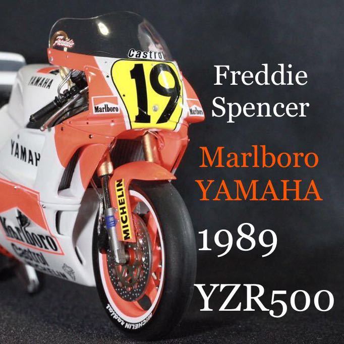 新品】完成品 1/12 '89 Marlboro YAMAHA YZR500 ＃19 Freddie Spencer