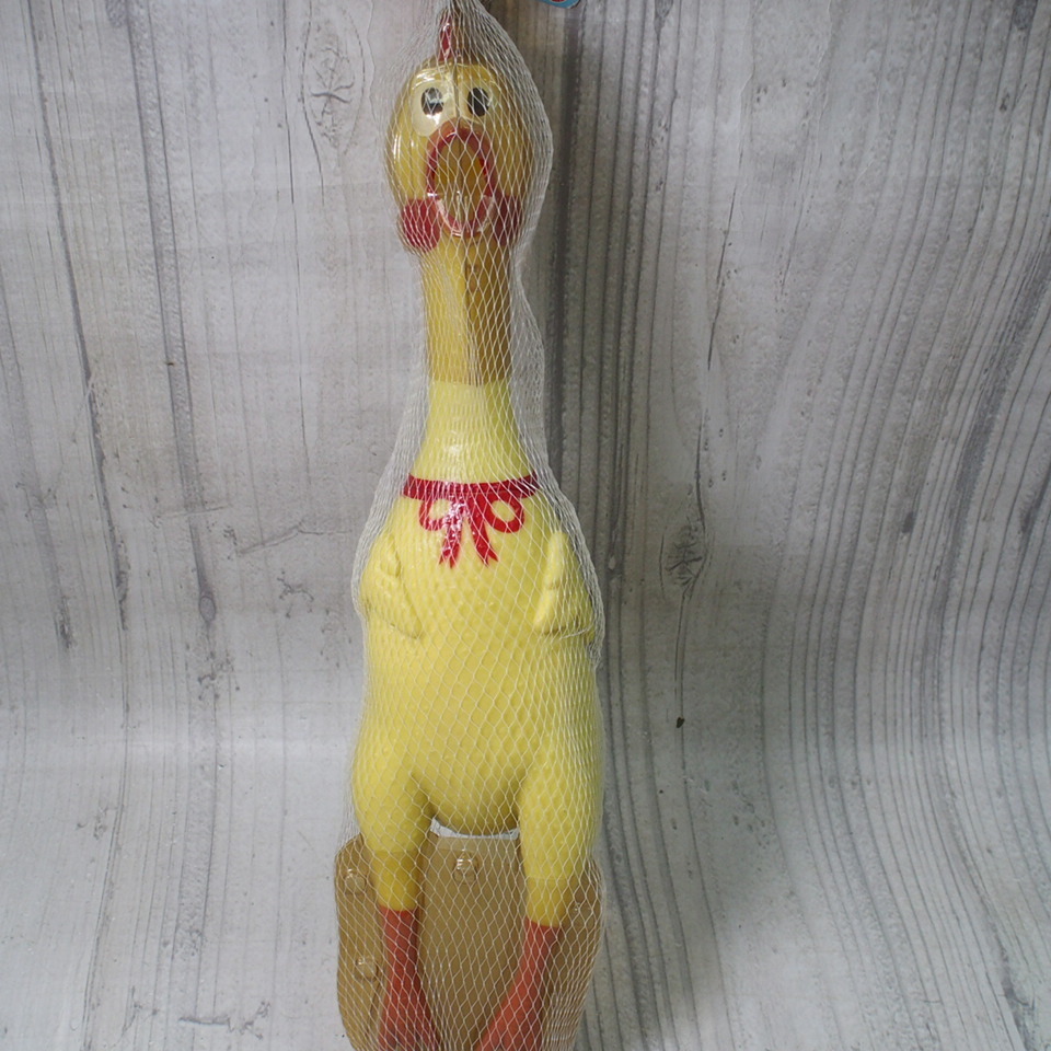 保管品 ラバーシュリンクチキン 全長約43cm Rubber Shrilling Chicken 大声で鳴くニワトリ 叫ぶ シャウティングチキン 黄 イエロー M002 の落札情報詳細 ヤフオク落札価格情報 オークフリー スマートフォン版
