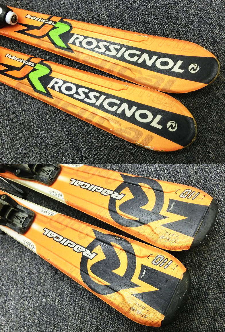 9335Y☆ROSSIGNOL Radical J 110cm/☆中古セット/子供用スキー/選べる