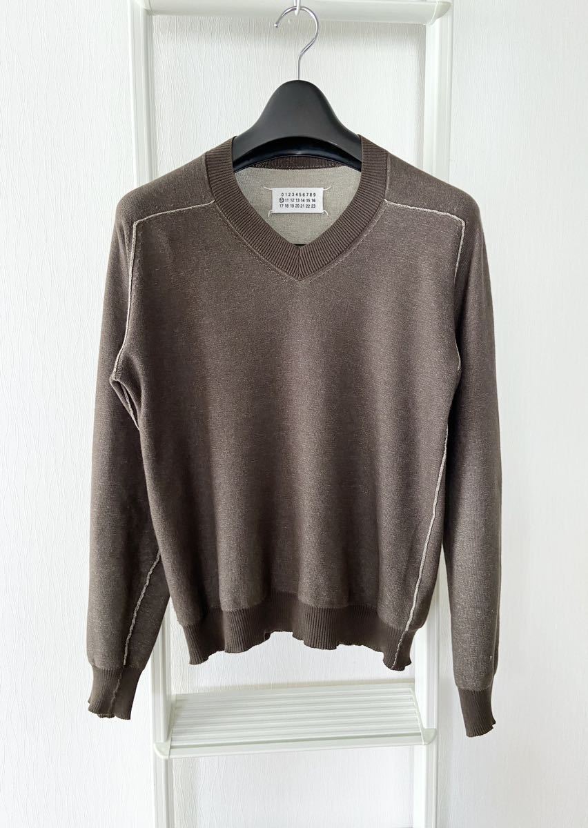 04ss Martin Margiela インサイドアウトコットンニット グレー Maison Martin Margiela 2004SS トムヨーク着 コットン ニット