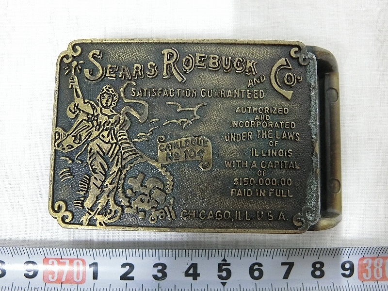 571 シアーズ ローバック 金属製 ベルトバックル レトロ ファッション オールドバックル の落札情報詳細 ヤフオク落札価格情報 オークフリー スマートフォン版