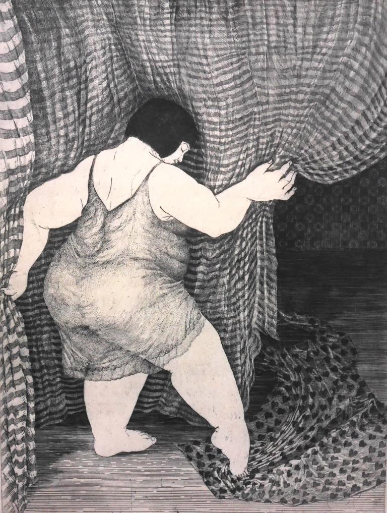山下淳子『ハートをひきよせて』◇銅版画◇直筆サイン有◇大型！世界的