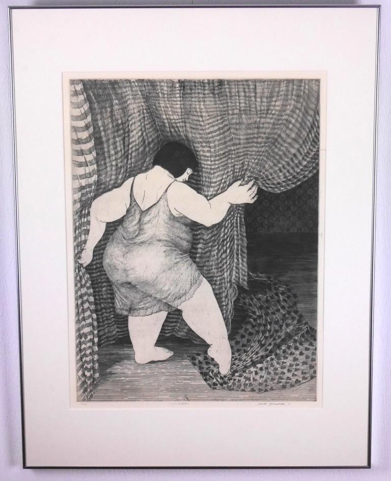 山下淳子『ハートをひきよせて』◇銅版画◇直筆サイン有◇大型！世界的