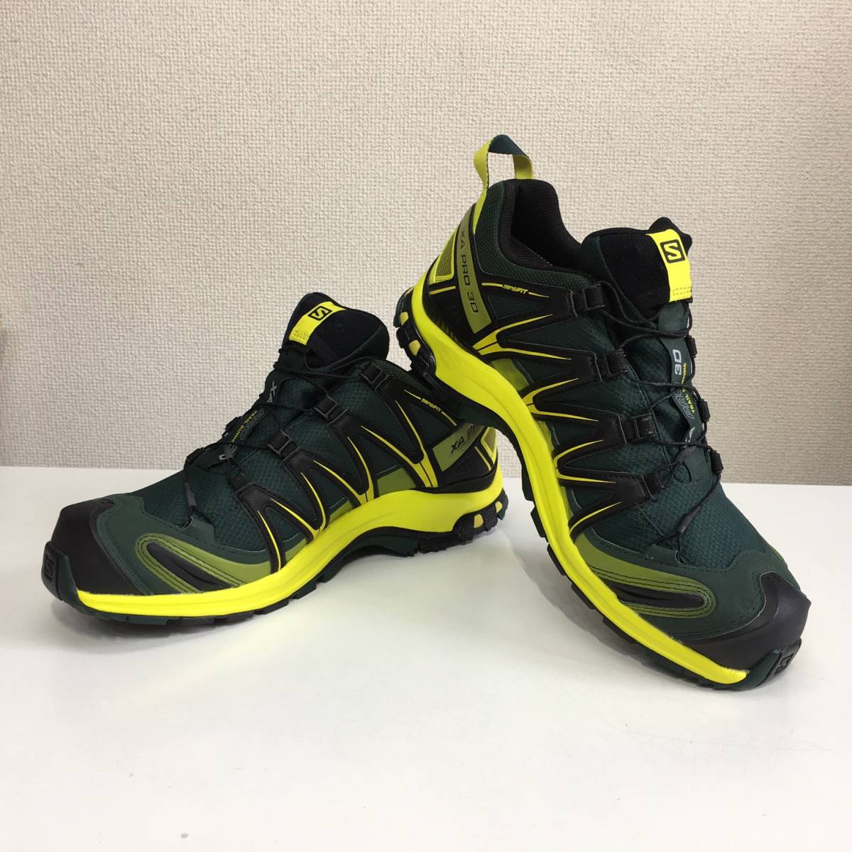 室内試し履き程度の美品】SALOMON サロモン XA PRO 3D 28.0cm グリーン