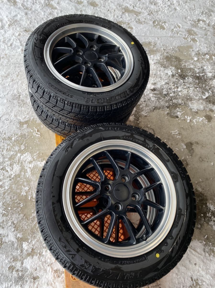 スタッドレスタイヤ　4本ホイールセット　バリ溝　軽トラック用 スタッドレスタイヤ 4本ホイールセット バリ溝 軽トラック用