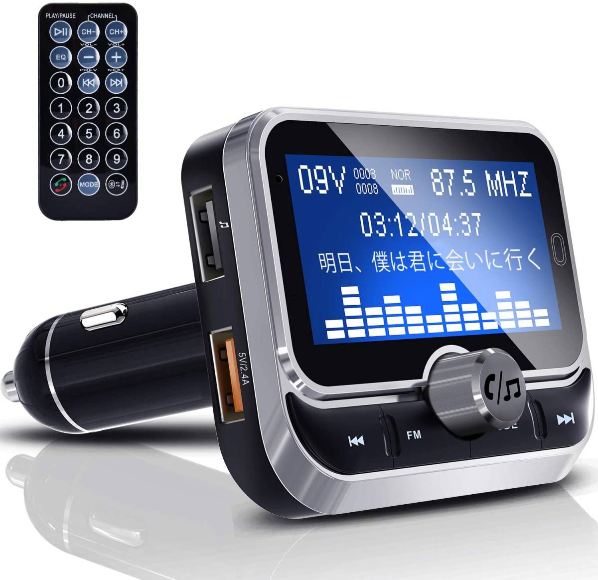 新品 色ブラック Sruik スリューク Fmトランスミッター Bluetooth 4 2 高音質 Usbメモリ Aux In対応 の落札情報詳細 ヤフオク落札価格情報 オークフリー