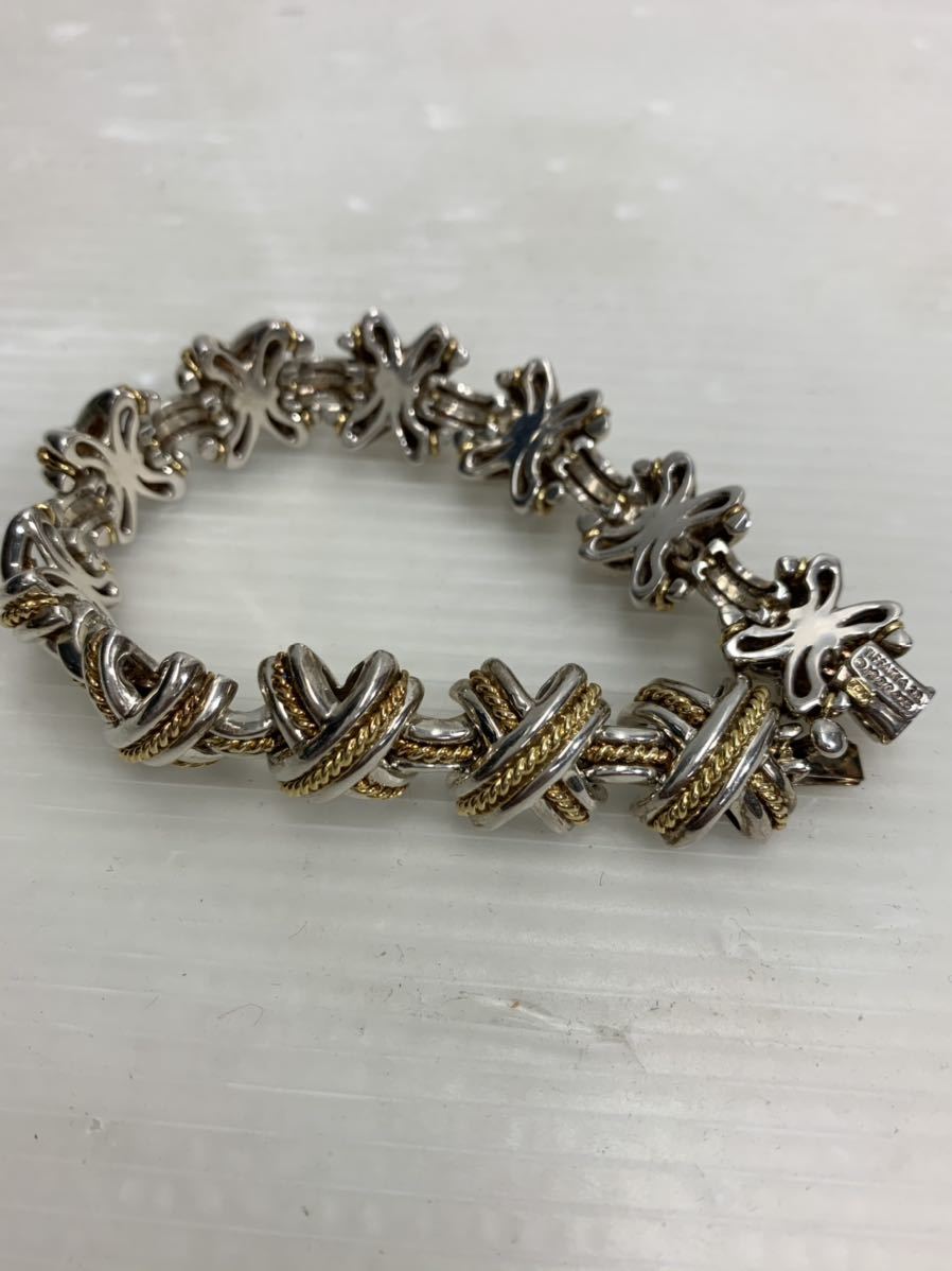 ティファニー TIFFANY&Co シグネチャー ブレスレット シルバー 925 k18