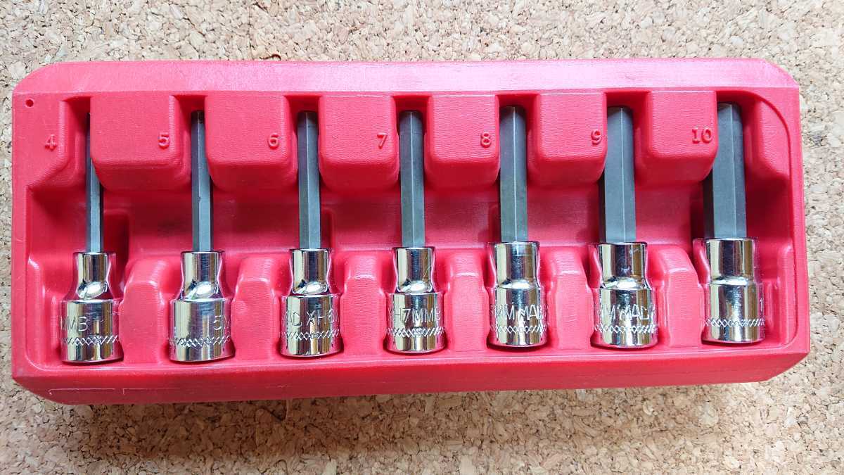MAC TOOLS SXMA7PT 3/8ドライブ メトリック ヘックスドライバーセット