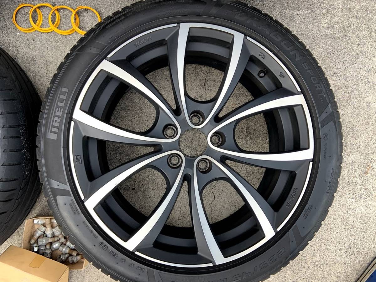 OZ MSW27 18インチ 7.5J +45 5H/PCD108 ピレリ DRAGON 225/45R18 5分山