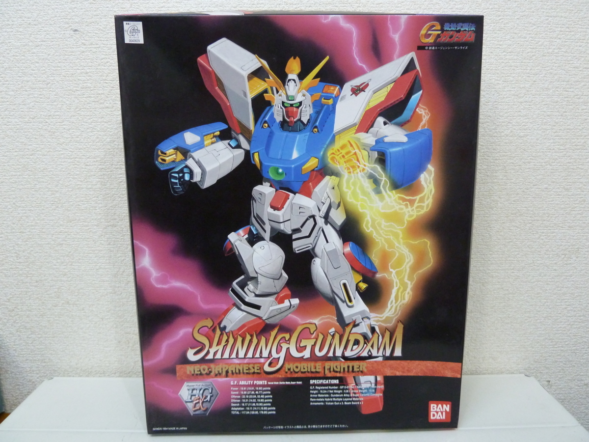 新品 バンダイ Hg Ex 機動戦士ガンダム 機動武闘伝 1 60 Gf13 017nj シャイニングガンダム の落札情報詳細 ヤフオク落札価格情報 オークフリー スマートフォン版