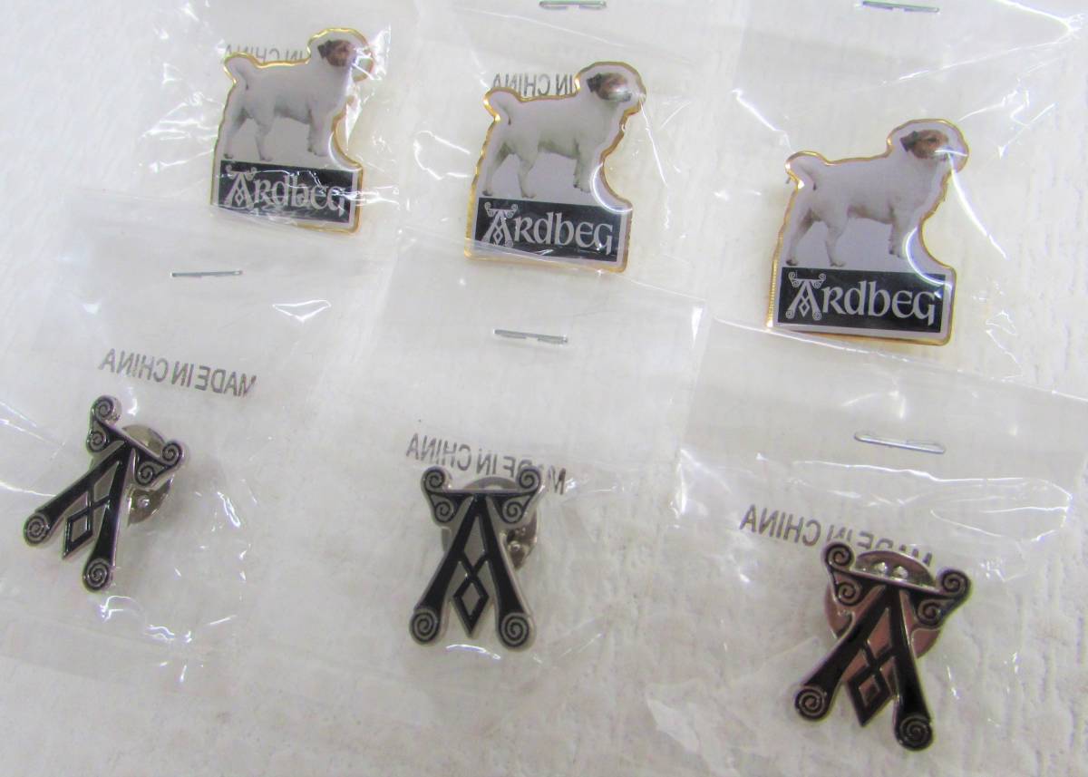 新品】未使用 Ardbeg アードベッグ 非売品 ピンバッジ ドッグ 犬