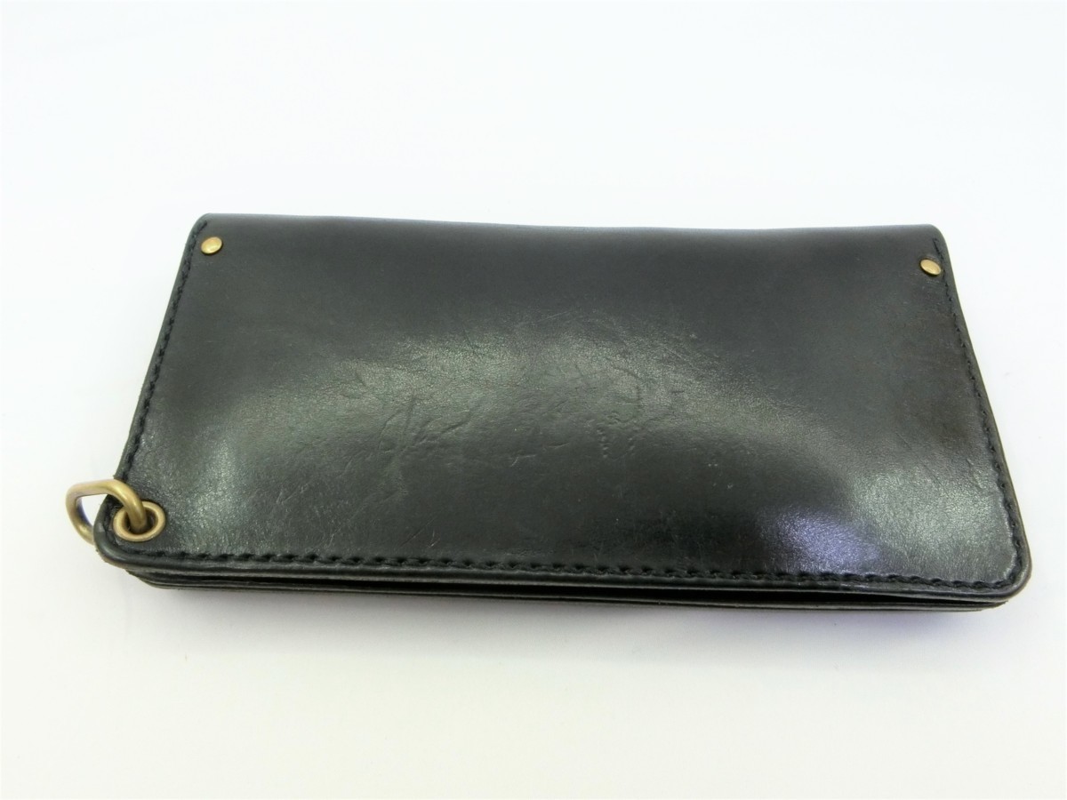 △【中古品】GooD OLD WORKS TRUCKERS WALLET ブラック 長財布の落札